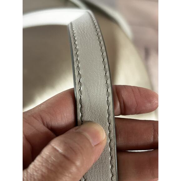 Edgy MARC JACOBS New York Rider Gray Genuine Leather Crossbody Shoulder Bag - Picture 11 of 14